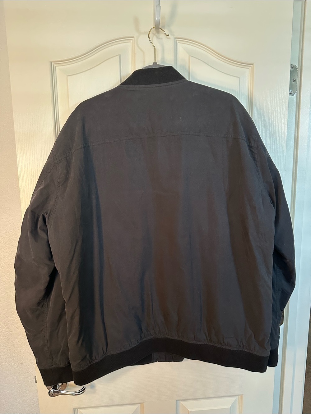 Thursday Quality Goods Black Bomber Jacket Men’s XXL Full Zip Quilted Lined - Picture 3 of 3